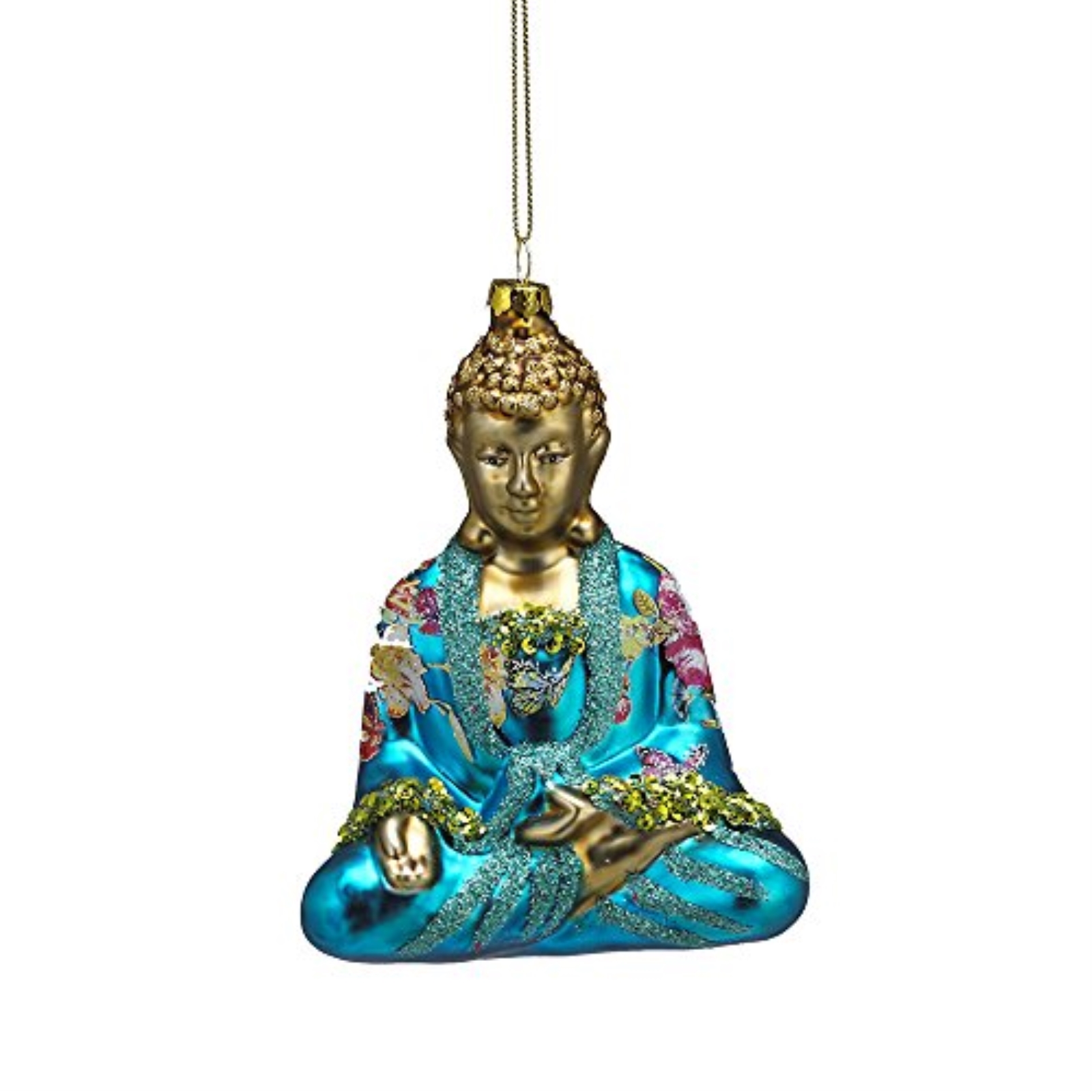 House Of Bodian 8" Christmas Tree Statue With Angels - Holiday Tabletop Decor, Green, Red & Gold