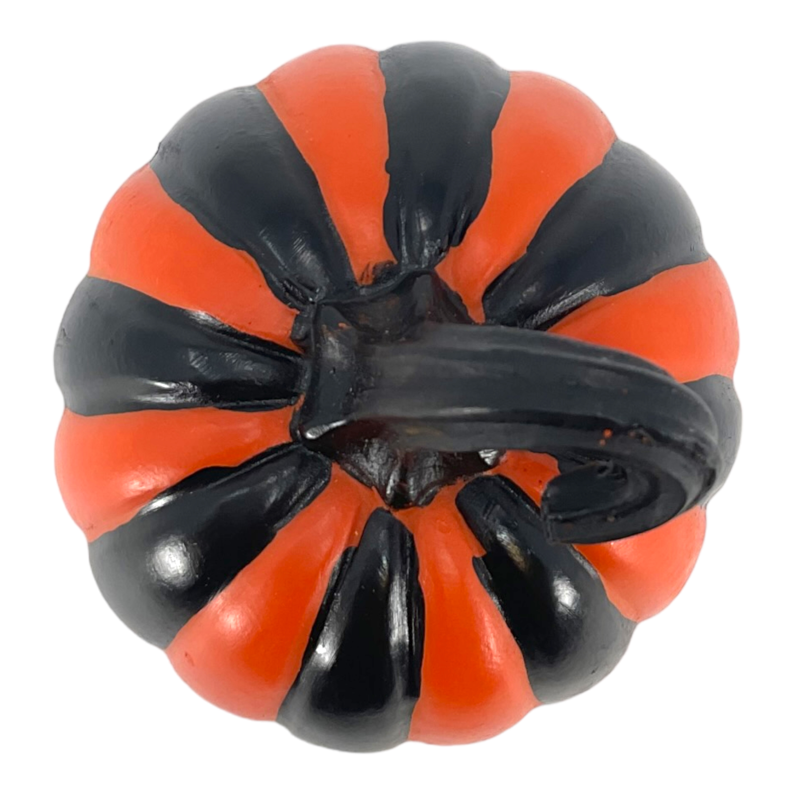 pumpkins 様 黒ひげ＆赤髪＆大蛇丸 Orange and Black Striped Pumpkin Halloween Figurine