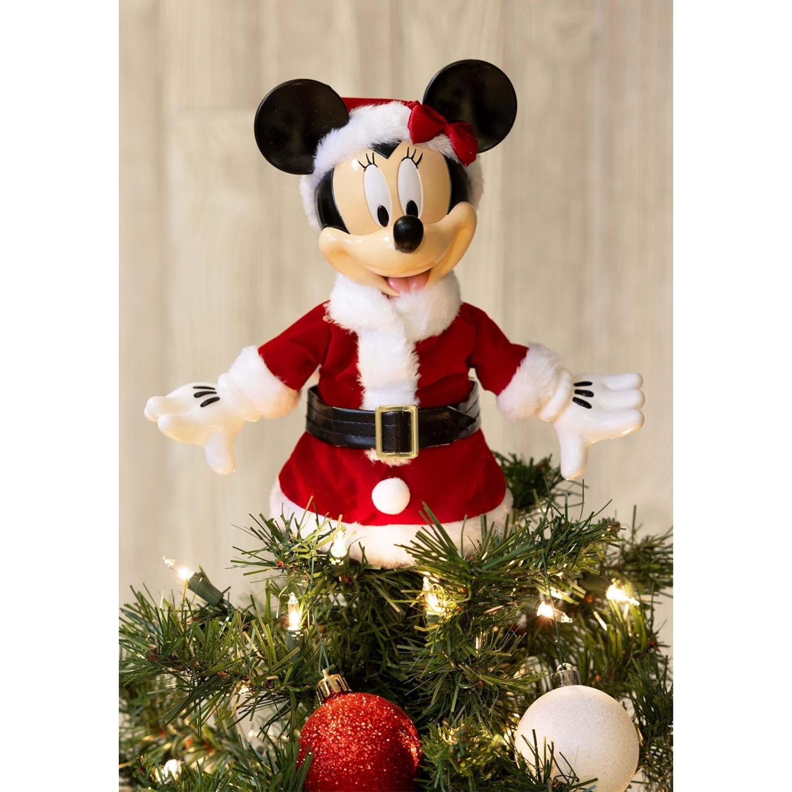 Disney Minnie Mouse Christmas Tree Topper 8.5 Inch DN9211 | eBay