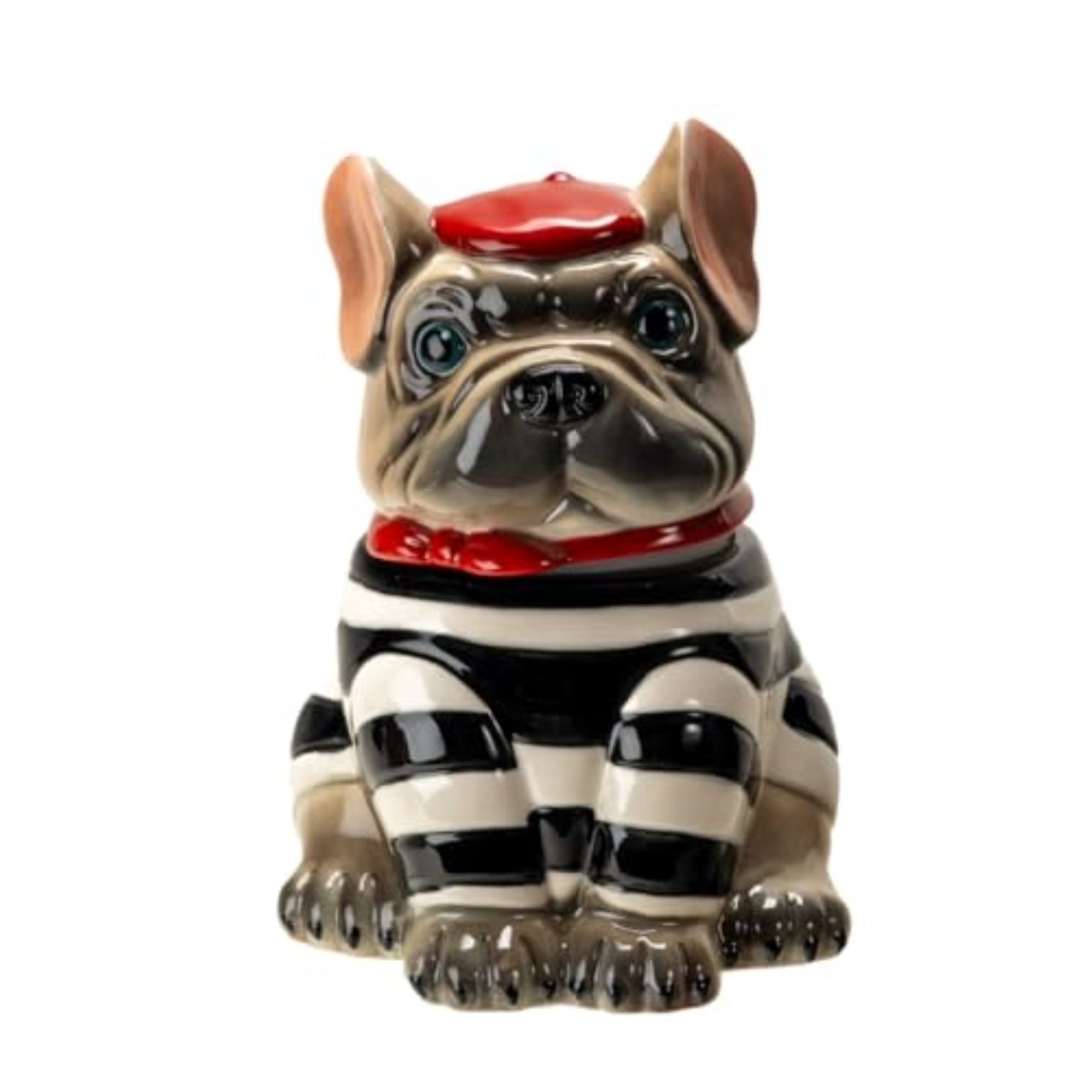 Le French Bulldog Cookie Jar, Ceramic Kitchen Decor Storage