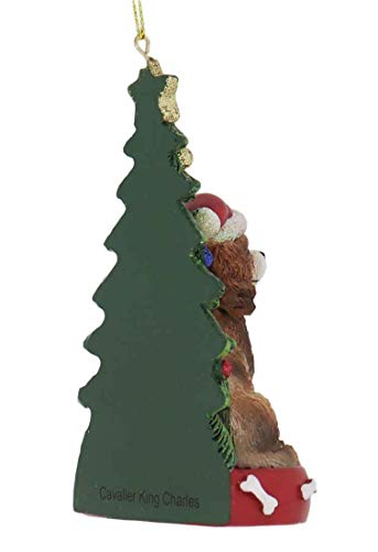 Décoration De Noël King Charles Spaniel – Suspendu En Feutrine Fait Main (Royaume-Uni)