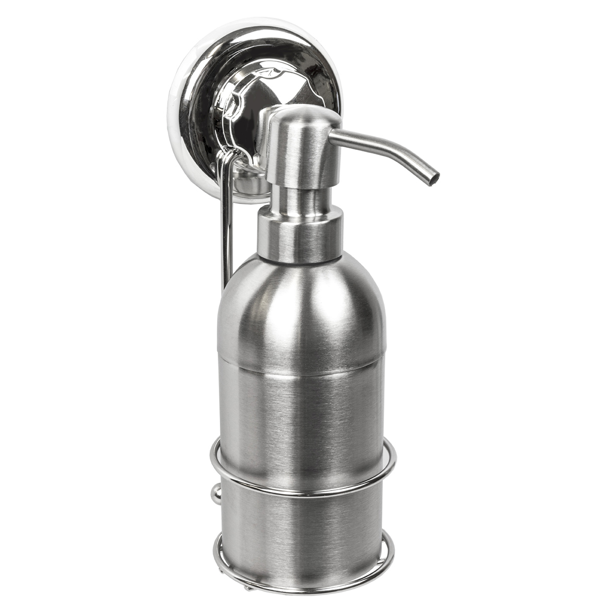 Brushed Stainless Steel Soap Pump Lotion Dispenser With Wall Mount Suction Cup 620104256198 Ebay 7141