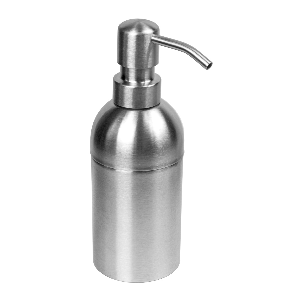 Brushed Stainless Steel Soap Pump Lotion Dispenser with Wall Mount