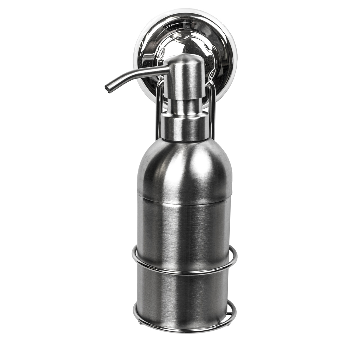 Brushed Stainless Steel Soap Pump Lotion Dispenser with Wall Mount